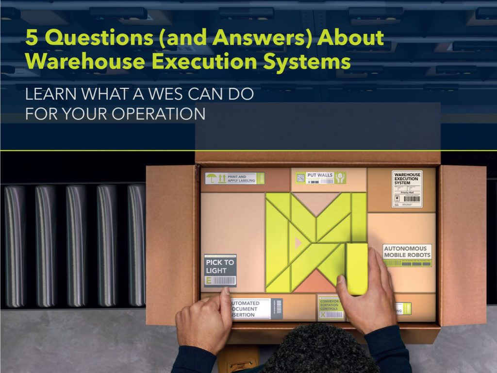 Employee picking orders for warehouse execution system ebook