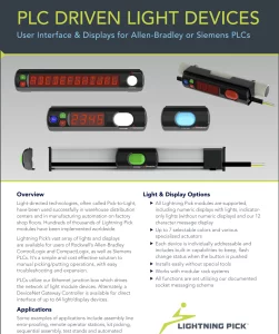 datasheet cover for plc driven light devices