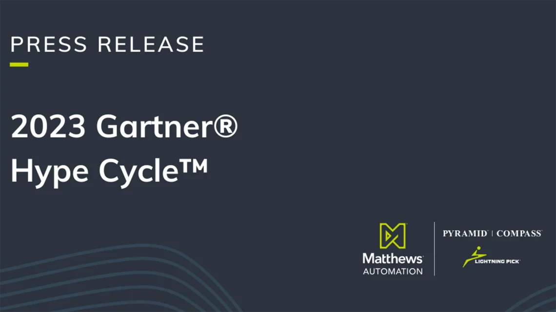 Matthews Automation Solutions listed as a Sample Vendor in 2023 Gartner® Hype Cycle™ for Supply Chain Execution Technologies