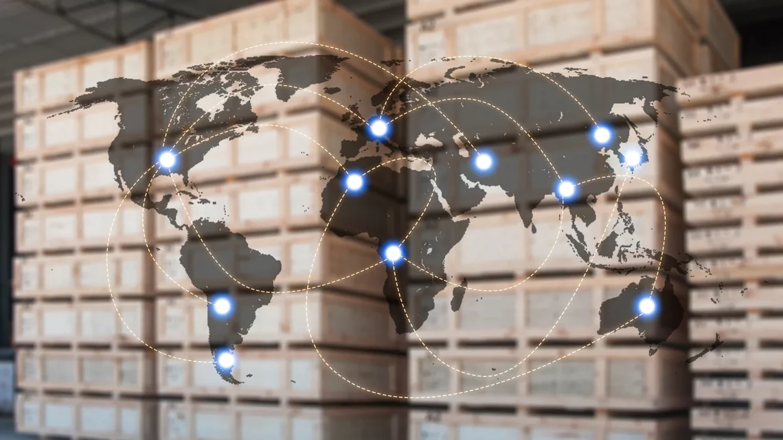 world map material handling flow during Covid