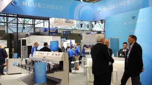 Parcel + Post show Bluecrest booth